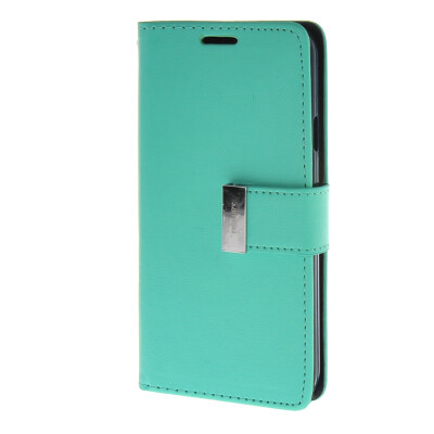 

MOONCASE Case for Samsung Galaxy E5 Flip Leather Wallet Card Slot Bracket Back Cover Green