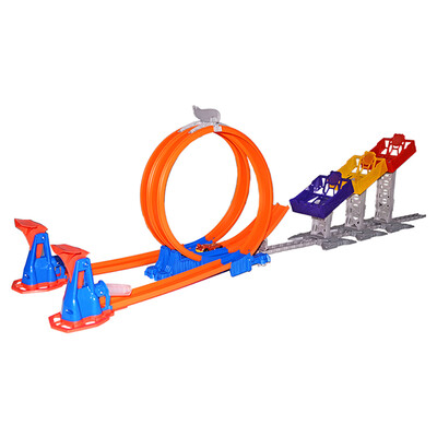

Hot Wheels (HotWheels) Мальчики Hot Wheels игрушечный автомобиль предел следа прыгать трек DJC05