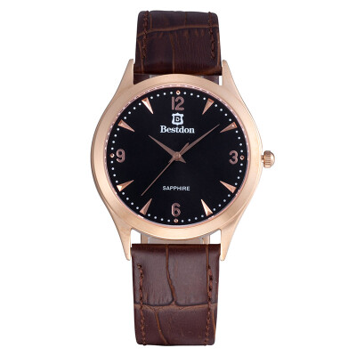 

BESTDON BD98107G Men Fashion Waterproof Quartz Wrist Watch （Black + Brown）