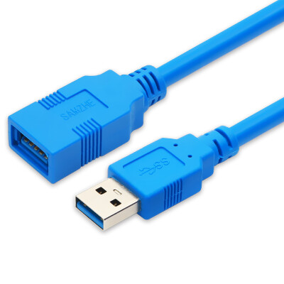 

Yamazawa SAMZHE UK-630 USB30 high-speed transmission data extension line male to female AM ​​ AF data cable U disk mouse keyboard extension line blue 3 meters