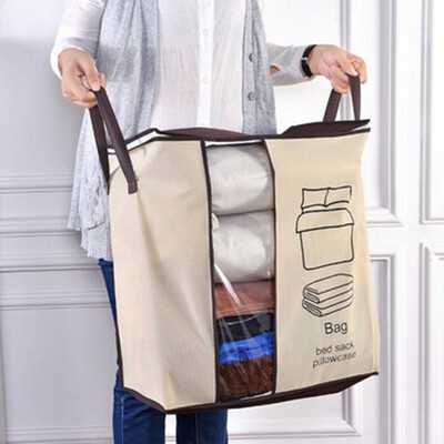 

Portable Foldable Non-woven Clothes Quilts Storage Bag Home Save Space Organizer Bags for Pillow Bedding Wardrobe Storage Bags