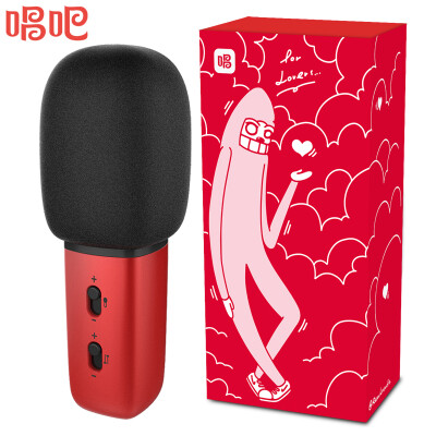 

Sing it C1 microphone illustrator Reeach limited edition red mobile computer microphone fast hand shake sound national karaoke universal anchor live microphone Apple Android condenser mic