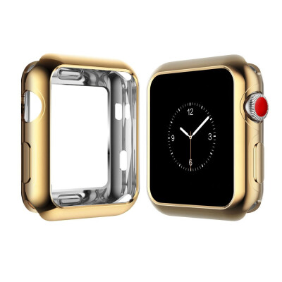 

38mm Applicable to Apple Apple watch 38 mm transparent plating color tpu watch case Slim anti-fall