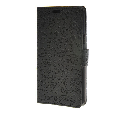 

MOONCASE Magic Girl lovely Flip Pouch Card Holster PU Leather Wallet чехол для Samsung Galaxy J5 Black