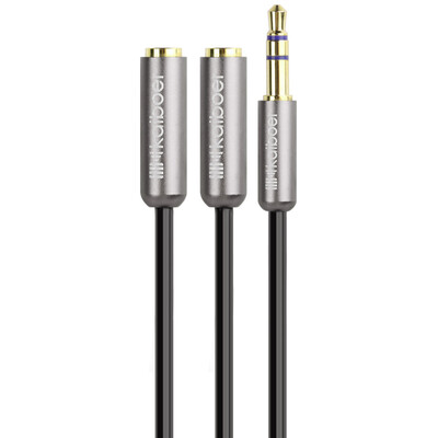 

Kaiboer KBE-SM-13053 3,5-мм стереофонический двухцветный удлинитель кабеля черный 0,2 метра