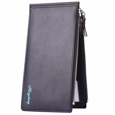 

Business Wallet mens card mobile phone bag light double zipper wallet