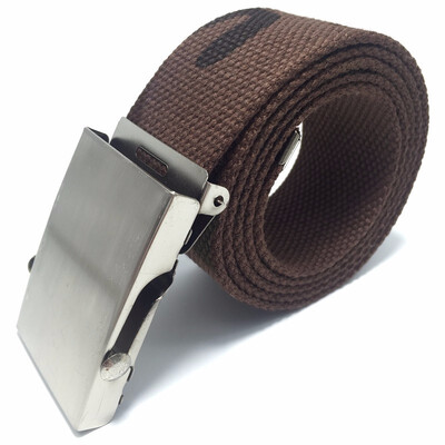 

Men And Women Young Student Fashion Casual Weave Canvas Pin Buckle Belt