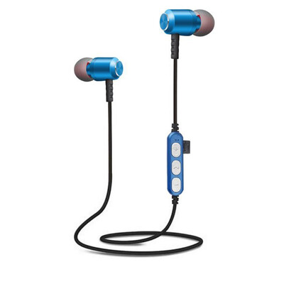 

New Bluetooth Earphone Wireless Stereo with MicTF card solt Music Earbuds for Samsung iPhone Xiaomi Magnetic Sports earphone