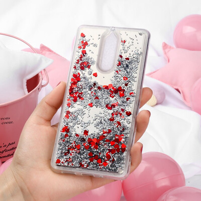 

Akabeila Cover for Nokia 8 Nokia8 Case Soft Mirror Dynamic Glitter Phone Protector Cover Shell