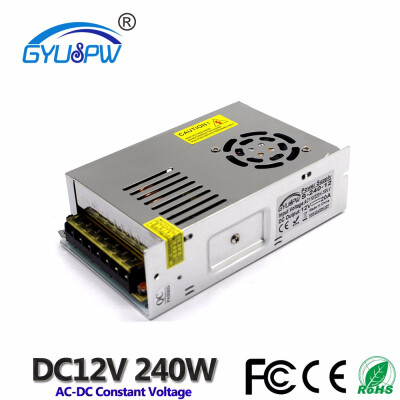 

Single Output Switching Power Supply DC12V 20A 240W Driver Transformers 110V 220V AC DC 12V SMPS For Led Strip Lamp light CCTV