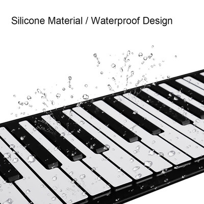 

HiFing Portable Flexible 61 Keys Foldable Roll Up Piano Keyboard Silicon Electronic Piano Keyboard for Beginner Rechargeable