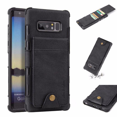 

SHS Phone Case For Samsung Galaxy A320 A3 2017A520 A5 2017A720 A7 2017 Fashion Linen Clasp Card slot Multifunctional Wallet