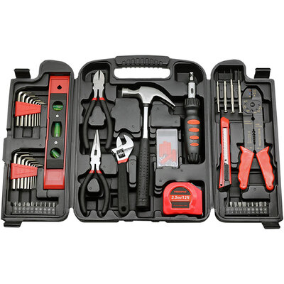 

Forgestar Home Hardware Tools Repair Tool Set 130 Multi-function Machine Repair Toolbox Combination Electric Woodworking Set