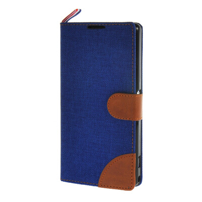

MOONCASE Xperia Z1 L39h , Leather Wallet Flip Card Holder Pouch Stand Back ЧЕХОЛ ДЛЯ Sony Xperia Z1 L39h Dark blue