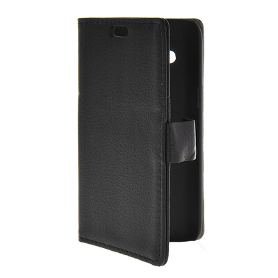 

MOONCASE Slim Leather Flip Wallet Card Pouch with Kickstand Shell Back ЧЕХОЛ ДЛЯ Samsung Galaxy Core 4G G3518 Black
