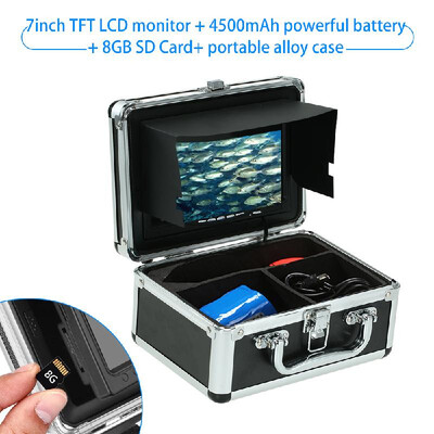 

Fish Finder Underwater Camera Portable Alloy Case With 7 LCD Video Monitor Anti Sunshine Shield Sunvisor