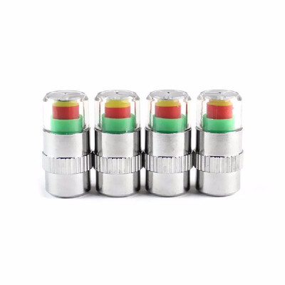 

4PCS Car Auto Tire Pressure Monitor Tire Gage Alert Sensor Indicator Valve Caps