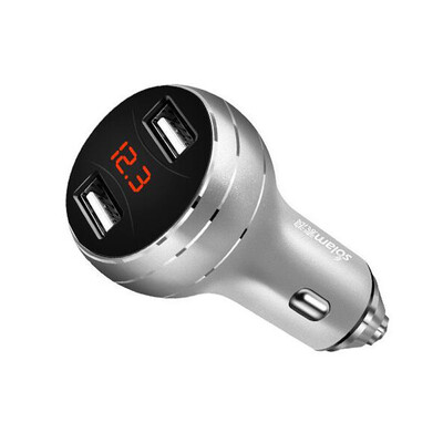 

Suolang car charger dual USB car charger car multi-function mobile phone universal one for two cigarette lighter plug