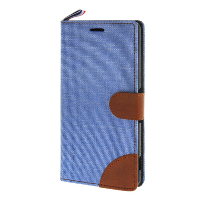 

MOONCASE Xperia M4 , Leather Wallet Flip Card Holder Pouch Stand Back Case Cover for Sony Xperia M4 Blue