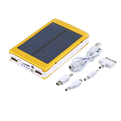 

50000mAh Портативный Солнечное зарядное устройство Супер Dual USB Внешняя батарея банк питания