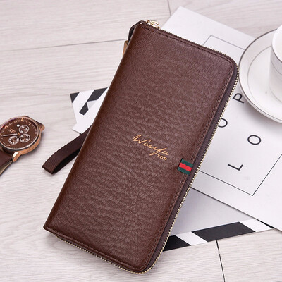 

Small handbag mens Korean version long wallet fashion casual zipper bag hand bag