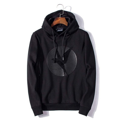 

Winter plus velvet pullover sweater hoodie casual couple sports mens shirt personality tide card