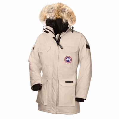 

Women Winter Warm Goose Womens Expedition Parka Heavyweight Overcoat PBI Goose Down Feather Jacket Big Coyote Fur Collar for Lady