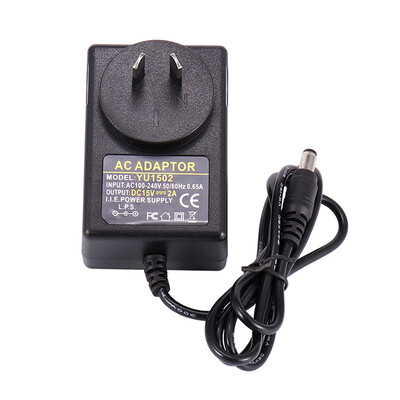

COOLM With IC Chip AC DC Power Supply 15V 2A Adapter 30W Charger 15A 55mm x25mm UK US EU AU Plug