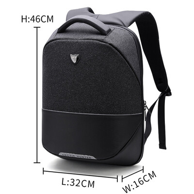 

ARCTIC HUNTER USB Charge Backpack Business Travel Laptop backpack mens Casual Shoulder Back pack Unisex bag Waterproof