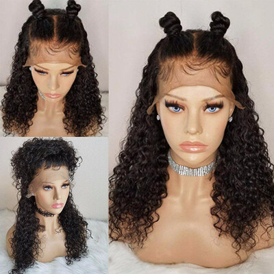 

9A Lace Front Human Hair Wigs Curly Hair Brazilian Virgin with Baby Hair 150 Density Lace Wigs for Women