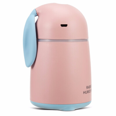 

Rabbit Shape USB Mist Humidifier for Home Office 170ml LED nightlight Low noise perfect for bedroom car office&etc