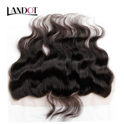 

Lace Frontal Closure Indian Body Wave Virgin Hair Closure Ear to Ear Size 13x4 Inch Indian Remy Human Hair Closures Natural Color