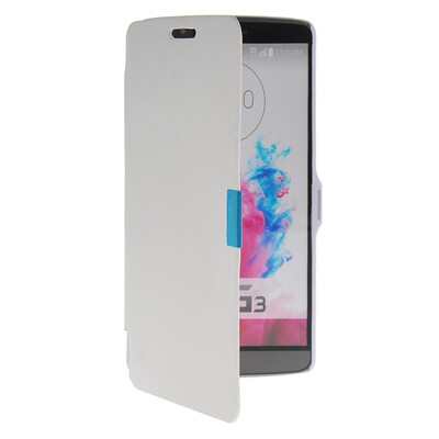 

MOONCASE Ultre Slim Leather Side Flip Wallet Shell Back ЧЕХОЛ ДЛЯ LG G3 White