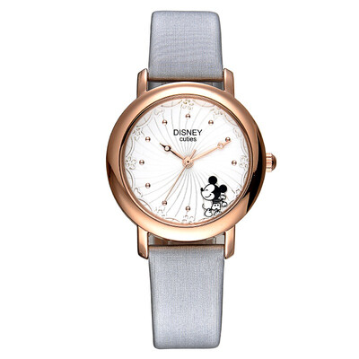 

Disney (Disney) watch middle school students business casual belt quartz watch Korean fashion simple watch 51196K