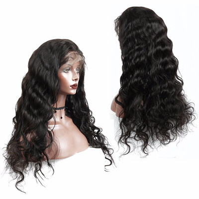 

9A Lace Front Human Hair Wigs Loose Wave Brazilian Virgin Hair Wigs with Baby Hair Pre Plucked Ponytail 130 Density for Women