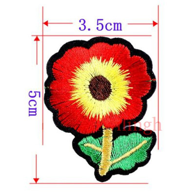 

1 Pcs New Flower Patches Embroidered Patch 3D Stickers Sewing Motif Applique Clothing Repair Fabric DIY Clothes Wedding Patches