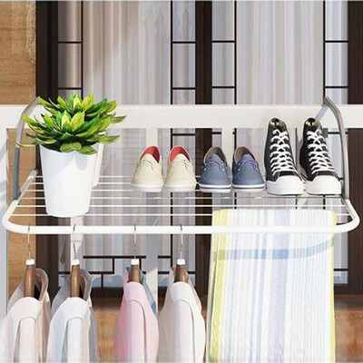 

QingWei drying rack balcony cool drying shoe rack heating window sill pillow drying rack 80cm