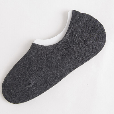 

1 Pair Mans Thin Shallow Mouth invisible Bboat Sports Cotton Anti-Slip Socks