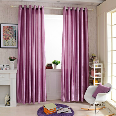 

100 x 250CM Pure Color Grommet Ring Top Blackout Window Curtain for Bedroom Living Room