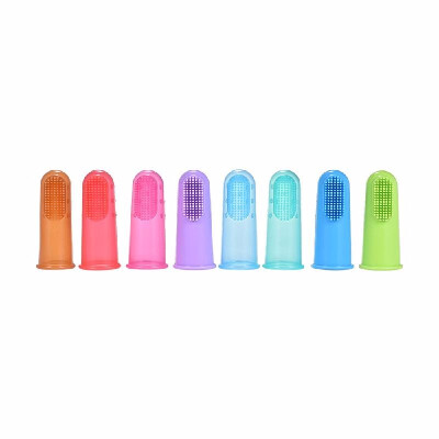 

8pcs Cat & Dog Toothbrush Finger Covers Kit Dental Hygiene Brushes Cleaning Tools for Small Medium Large Dogs Cats Pets