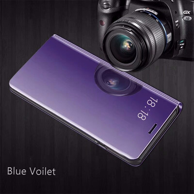 

Goowiiz Phone Case For Samsung Galaxy J4 2018J7 Duo Luxury Slim Mirror Flip Shell Stand Leather Smart Cover