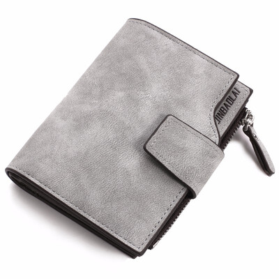 

Hot Wholesale Woman Leather Wallet Short Interior Zipper Pocket Credit Card Holder Ladies Leather Wallets Pink Photo Holder