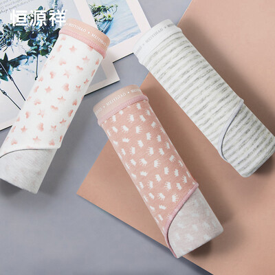 

Hengyuanxiang womens underwear cotton comfortable printing cute casual sports breathable briefs 3 pieces 2 16085