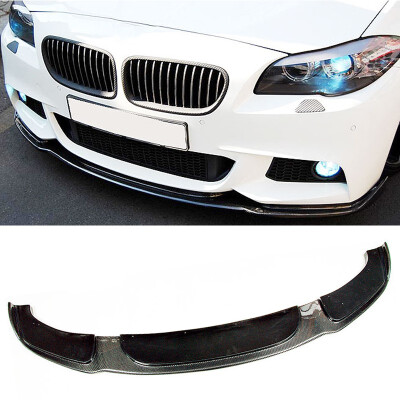 

H Style Carbon fiber Front Bumper Lip Spoiler Fit For BMW 5-Series 535i F10 F18 -Tech