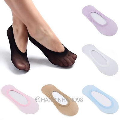 

NEW 1 pair Women's Invisible Non Slip No Show Foot Cover Boat Socks SHOE