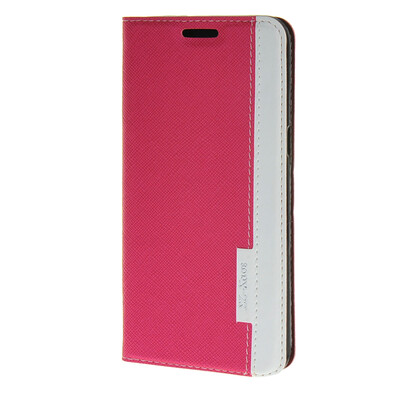 

MOONCASE Fashion Leather чехол для Wallet Flip Card Slot Stand Back Slim Cover Samsung Galaxy S6 Edge Plus ( Edge+) ярко розовый