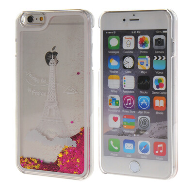 

MOONCASE 3D Плывун Шинни Жесткий пластиковый прозрачный Ясно чехол для Apple IPhone 6 Plus (5.5 inch) ярко-розовый