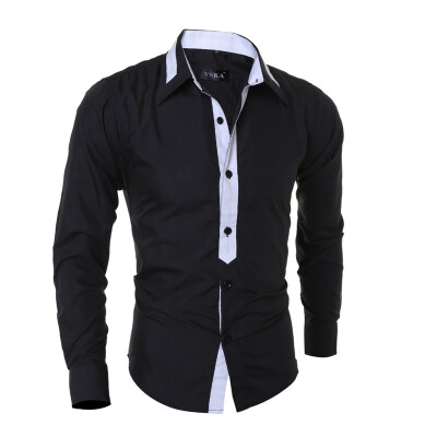 

2016 fashion Men dress shirts High quality long sleeve men shirt slim fit Men's clothing chemise homme