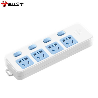 

Bull BULL new national standard socket patch panel strip socket patch panel tow board 4 bit control wireless socket GN-315 need to match the power cord&plug