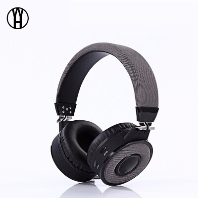 

WH BT018 Bluetooth Head-mounted headset music sport stereo retractable USB wireless headphone for xiaomi huawei samsung iphone